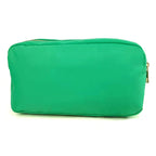 Letter Patch Custom Travel Cosmetic Bag Personalized Nylon Pouch Toiletry Bag Chenille Patch Makeup Toiletries Girl Cosmetic Bag