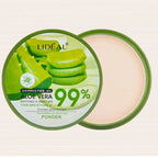 99% Aloe Vera Softening Powder Waterproof Moisturizing Concealer Foundation Fixed Make Up Oil Control Facial Brighten Cosmetics
