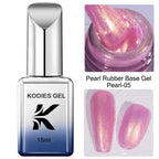 KODIES GEL Professional Nail Gel Polish Natural Camouflage Rubber Base Gel Color Pearl Semi Permanent UV/LED Hybrid Gel Varnish