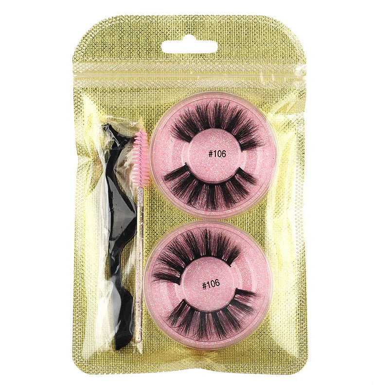 Wholesale Lashes 4/20/100pcs Fluffy 3d Mink Lashes Natural Makeup False Lashes Flase Eyelashes Lot with Cosmetic Brushes tweezer