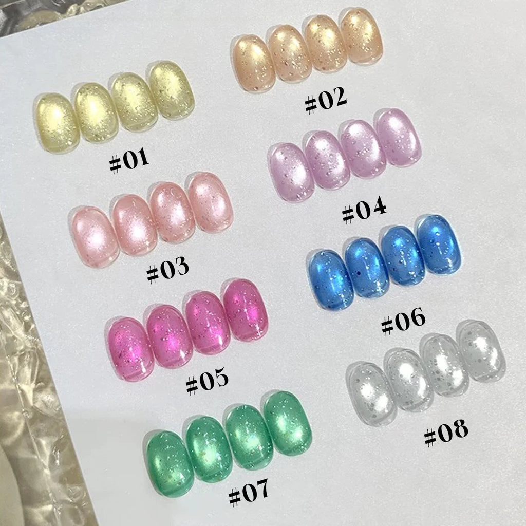 12ML 1-6PCS Popular Winter Internet Celebrity Hot-selling Northern Lights Cat Eye Magnet Gel Nail Polish Nail Art Nail Supplies