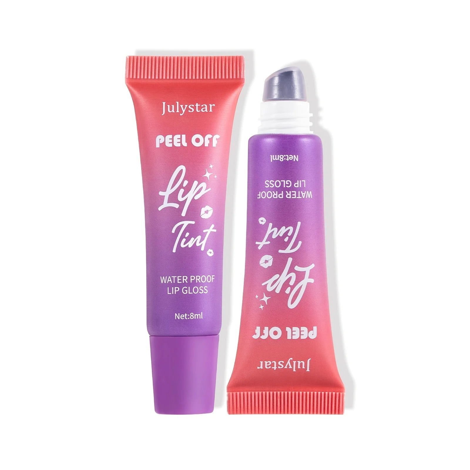 Peel-Off Matte Lip Tint – Fruity Scented Waterproof Lip Stain, Long-Lasting Color with Matte Finish, Non-Fading Lip Makeup