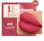 8 Colors Deep Red Matte Lipstick Waterproof Non-Stick Velvet Texture Easy Apply Rose Red Lip Makeup Long-Lasting Cosmetics