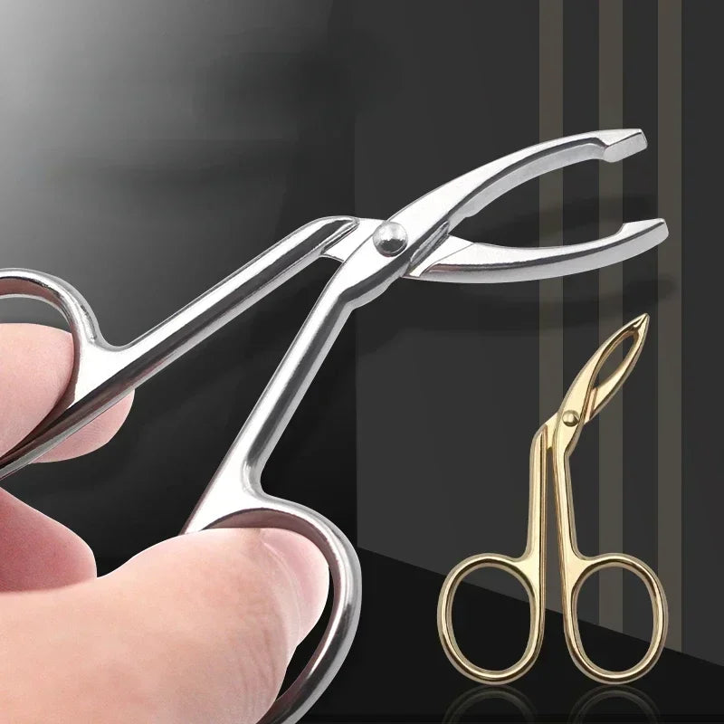 New Elbow Eyebrow Pliers Clip Scissors Tweezers Straight Pointed Stainless Steel Eyebrow Plucking Makeup Beauty Tools