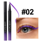 Glitter Liquid Eyeliner Pencil Waterproof Purple Pink Blue Eye Liner Pen Long Lasting Quickily Drying Eyes Makeup Cosmetics