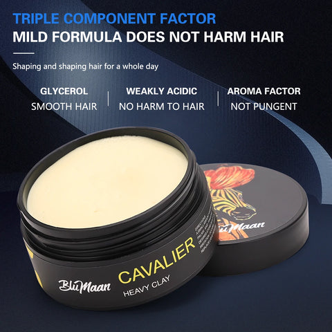 Hair Styling Pomade & Gel for Men - Strong Hold Restoring Ointment, Long Lasting Hair Wax with Natural Shine