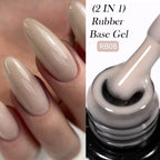 LILYCUTE Nude Crystal Rubber Base Gel Nail Polish Natural Color Semi Permanent UV Gel Soak Off Self Leveling Nail Gel Varnishes
