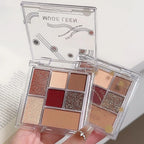 New 7Color Eye Shadow Tray Low Saturation Palette Full Matte Korean Eye Makeup Pigment Eyeshadow Tray Lasting Eye Makeup Palette