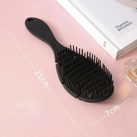 Square Hollow Hair Scalp Massage Comb Hair Brushes Antistatic Wet Dry Curly Detangler Hairbrush Nylon Special for Real Hair Wigs