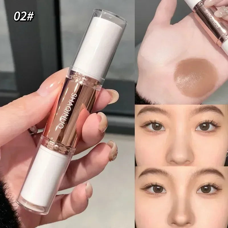 Highlighting&Bronzer Stick Face Brightening Shaping Concealer Pencil 3D Long Lasting Corrector Nose Shadow Contouring Cosmetics