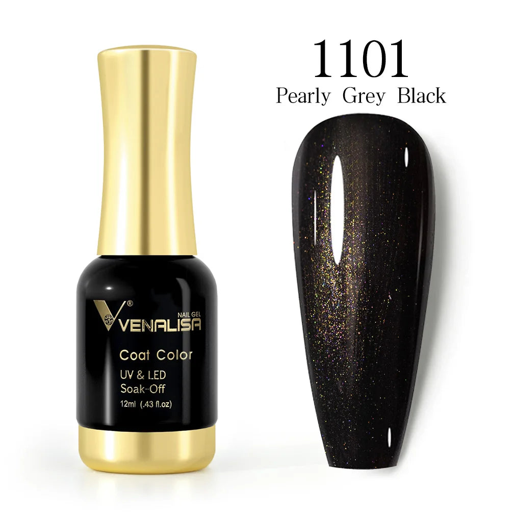 Venalisa 12ml Platinum Gel Nail Polish Super Shiny Effect Nail Gel Perfect Soak off UV&LED Nail Color Foil Chrome Gel Polish