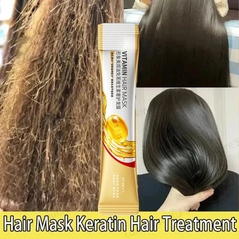 Magical Keratin Hair Mask 5 Seconds Repair Damaged Frizzy Hair Soft Smooth Shiny Vitamin Nutrition Moisturize Nourish Hair Care