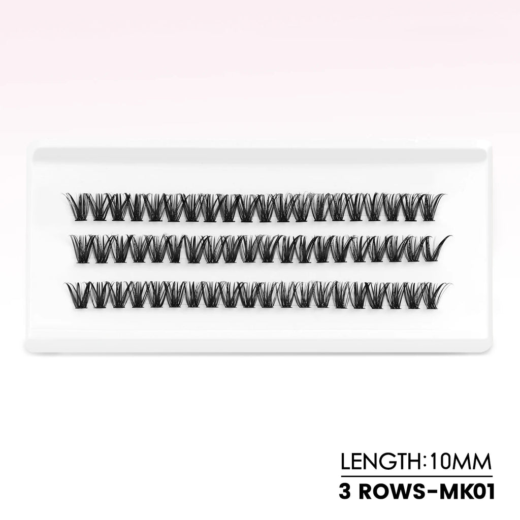 WOSHEER Lash Clusters Kit Lash Spikes Eyelash Clusters Volume Individual Lashes DIY Spiky Lash Extension Manga Clusters Eyelash