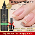 BORN PRETTY 250g Super Top Coat Base Gel Soak off UV LED Drying Long Lasting Semi Permanent Jelly Nude Pink Gel Nail Polish