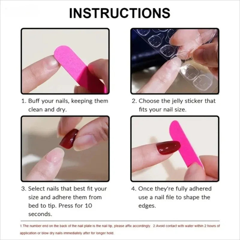 10PCS Ins Blue Short Oval False Nails Retro Hand-drawn Brown Polka Dot Bow French Press on Nails Full Cover Detachable Manicure