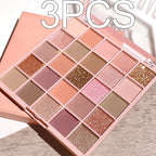 25-color eye shadow tray, oatmeal milk tea tray, sparkling powder, pearl sequins, gentle orange brown, affordable eye shadow