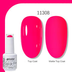 Arte Clavo Solid Color Gel Nail Polish 15ml Soak Off UV LED Gel Semi-Permanent Glitter Polish For Manicure Nail Art Salon Gel