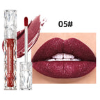 QIBEST Glitter Shimmer Liquid Lipstick High Quality Waterproof Lightweight Lip Gloss Lasting Lip Tint Makeup For Women Lip Stain
