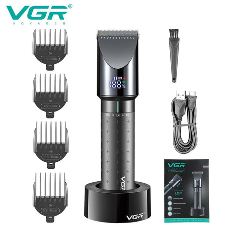 VGR Long Life Hair Trimmer Powerful Power Hair Trimmer Set for Men with Base series hair trimmer
