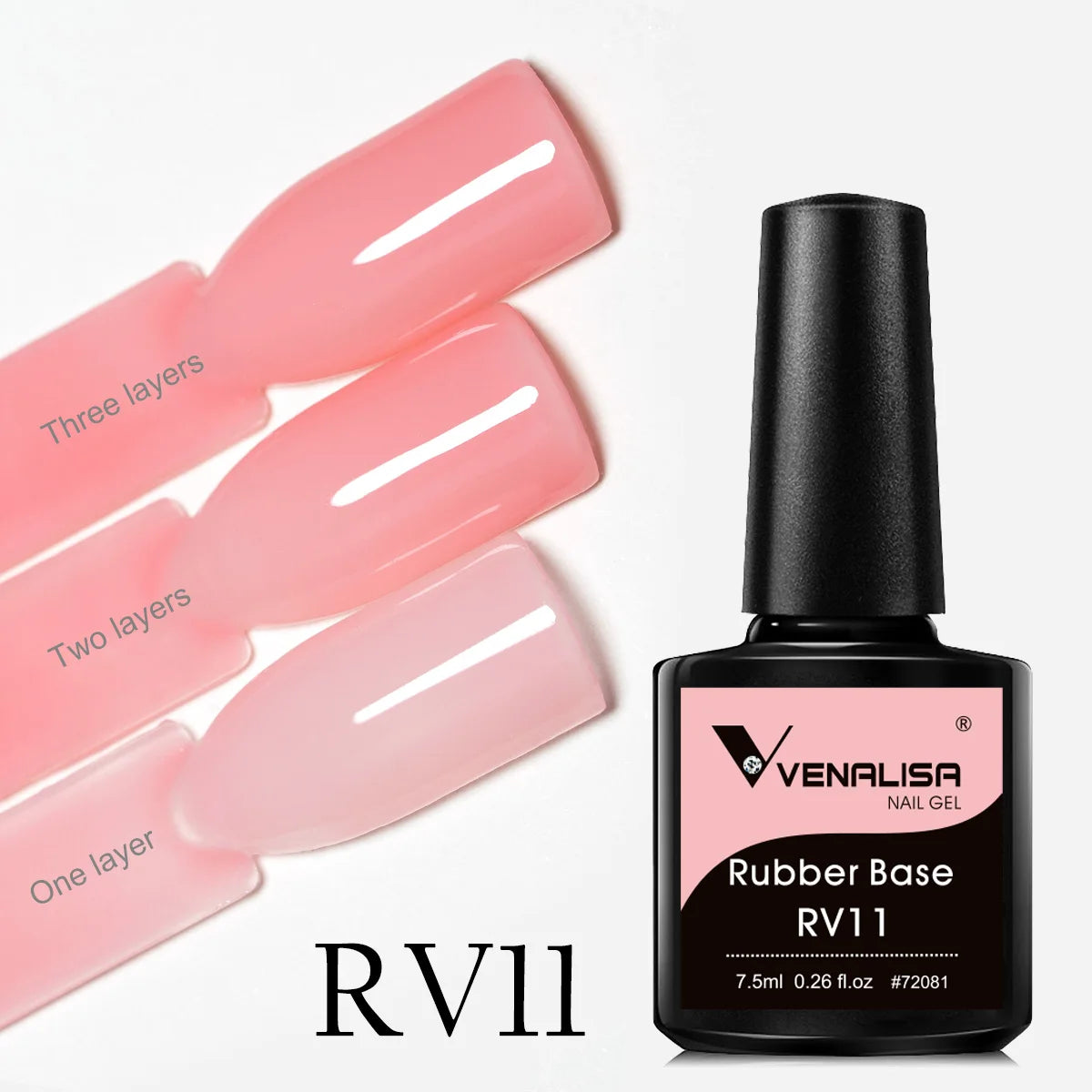Venalisa Rubber Base Jelly Pink Color Collection Gel Nail Polish VIP4 Hema TPO Free Soak Off UV LED Gel Varnish Nail Manicure