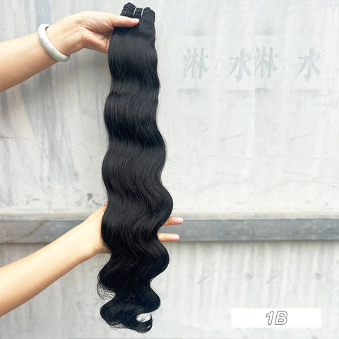 Magicae 200g/Pc Chocolate Brown M816 Blond 27/613 Gray M888 High Temperature Synthetic Hair Extension 30Inch Body Wave Bundles