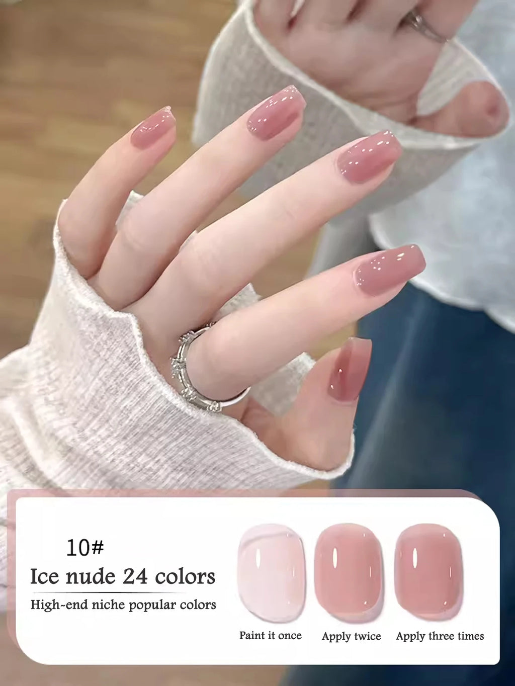 10ML 1-24PCS Milk White Jelly Gel Nail Polish Nail Art 2025 New Popular Nail Supplies UV LED Light Nails Autumn Nails