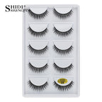 3/5 Pairs Hot Sale Natural Long 3D Mink Lashes Soft Short Faux Cils Handmade Fake Lashes Makeup Tool Eyelash Extension Maquiagem