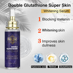 AILKE Whitening Skin Care Set, Lightening, With Double Glutathione, Reduce Black, Dark and White Spots, For All Skin Types