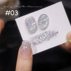 1-12pcs WS Carnival Party Broken Diamonds Nail Gel Polish Summer New Super Flash Quick Dry Long Lasting Nail Art Nail Supplies