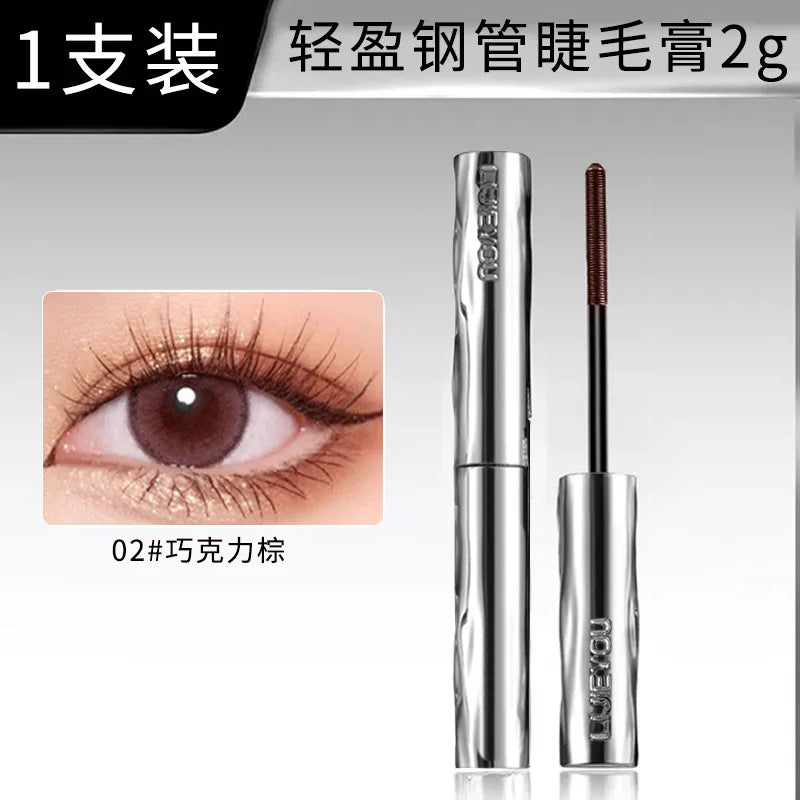 Spiral Mascara-Long-lasting Waterproof Eye Makeup,Steel Tube Spiral Brush Head,Easy Application for Lengthening&Volumizing Lash