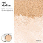 JOOCYEE Skin-melting Pressed Powder SILKY SOFT POWDER FOUNDATION Silver Bow Limited Edition Long-lasting Natural Makeup