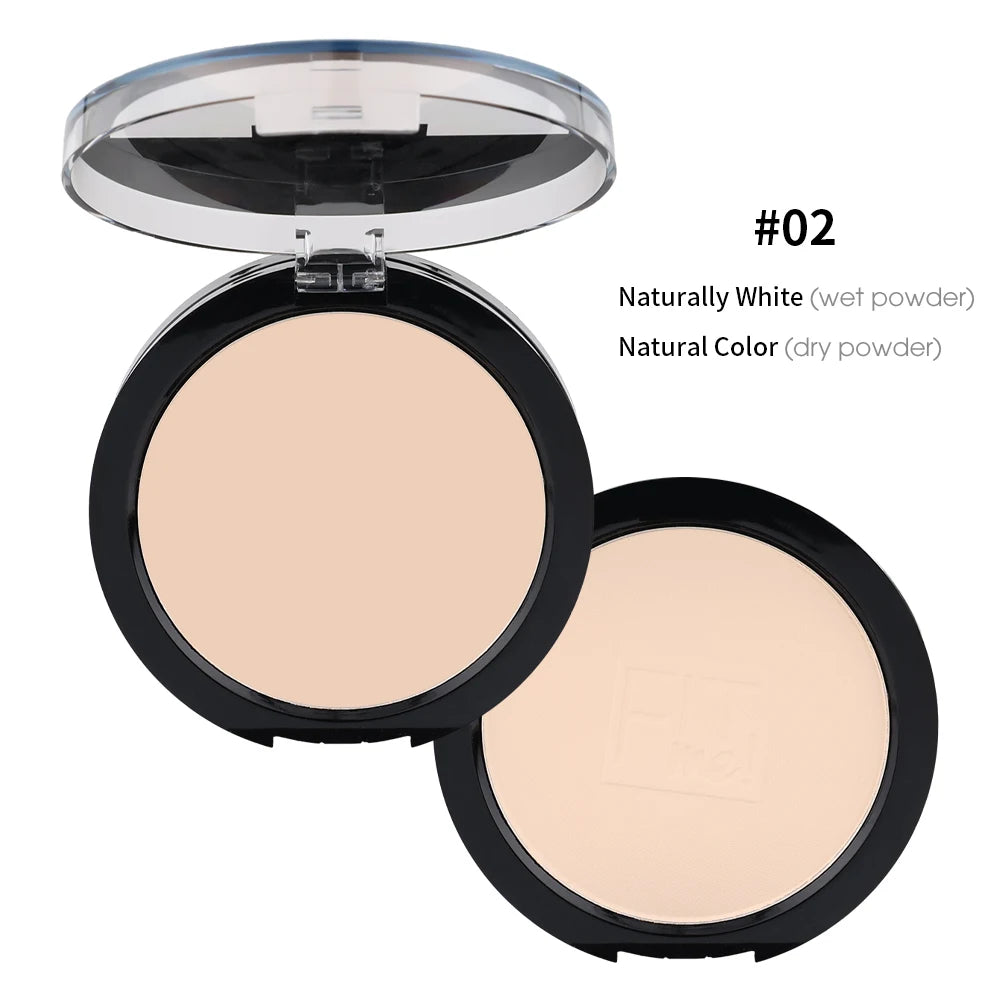 Face Pressed Powder Foundation Coverage Lasting Oil Control Natural Natural Ivory White Face Powder Mineral Foundation Cosmetics