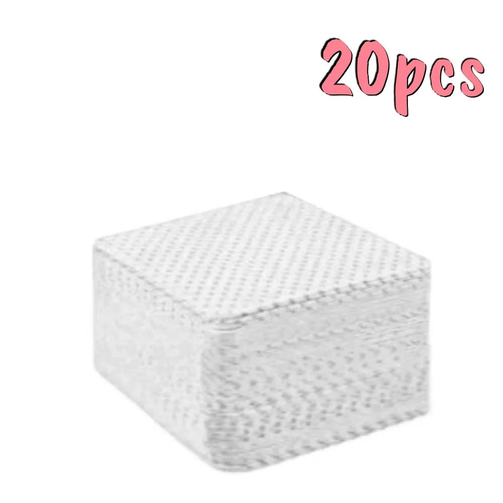 20-600pcs Lint-Free Nail Wipes Gel Cleansing Tissues Aluminum-Free Nail Polish Remover Pads for Nail Beauty Cleaning Care Tool