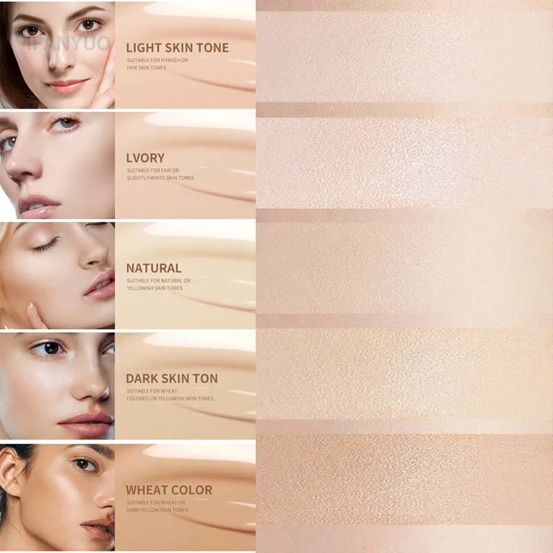 Matte Foundation Cream Stick Waterproof Lasting Oil-control Cover Acne Base Smooth Makeup Moisturize Brighten Concealer Lip Base