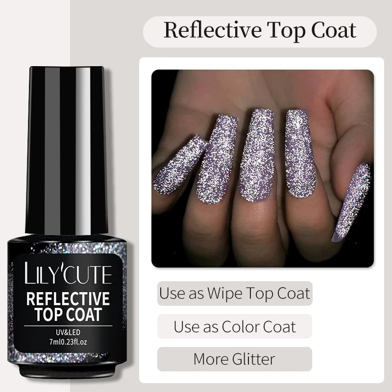 LILYCUTE Nude Crystal Rubber Base Gel Nail Polish Natural Color Semi Permanent UV Gel Soak Off Self Leveling Nail Gel Varnishes