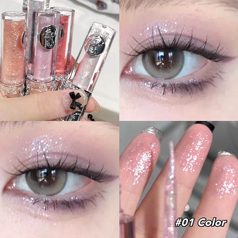 Art Value Balletism Glitter Liquid Eyeshadow Pearlescent Sequins Pearly Sparkling High Gloss Eyeliner Lying Silkworm Makeup