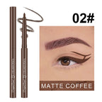 1Pc Ultra-fine Matte Smooth Waterproof Green Purple Eyeliner Gel Pencil Pearlescent White Eyeliner Easy Wear Eyeliner Pen Makeup