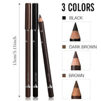 6/12Pcs Eye Brow Pencil Waterproof Professional Women Eye Makeup Pen Easy Color Natural Black Cosmetic Beauty Eyebrow Tool