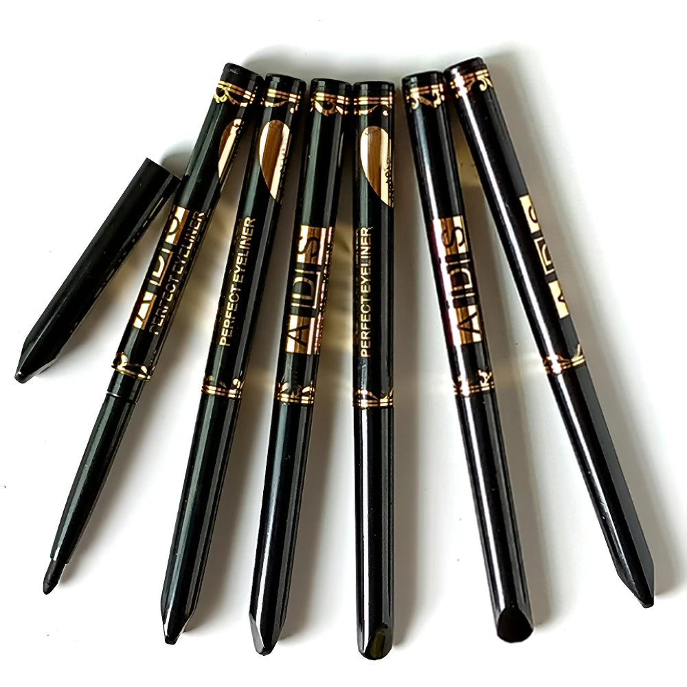 1Pc Black Coffee Waterproof Eyeliner Pencil Long Lasting Easy To Wear Eye Liner Gel Matte Quick Drying Eyeliner Pen Eye Makeup