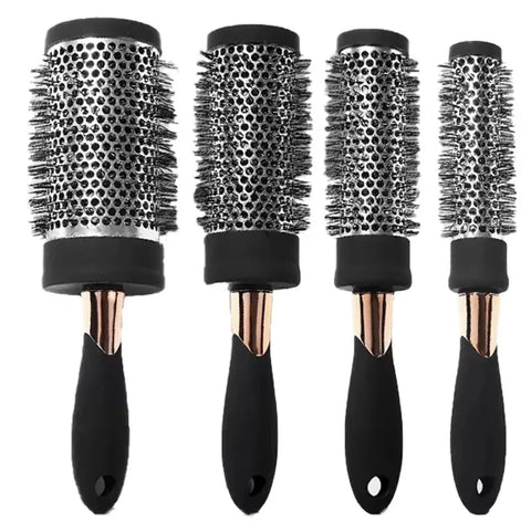 5 Size Ceramic Ion Hair Brush Nano Hairbrush Thermal Ceramic Ion Round Comb Hairdressing Hair Salon Styling Drying Curling