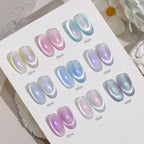 12ML 1-6PCS Popular Winter Internet Celebrity Hot-selling Northern Lights Cat Eye Magnet Gel Nail Polish Nail Art Nail Supplies
