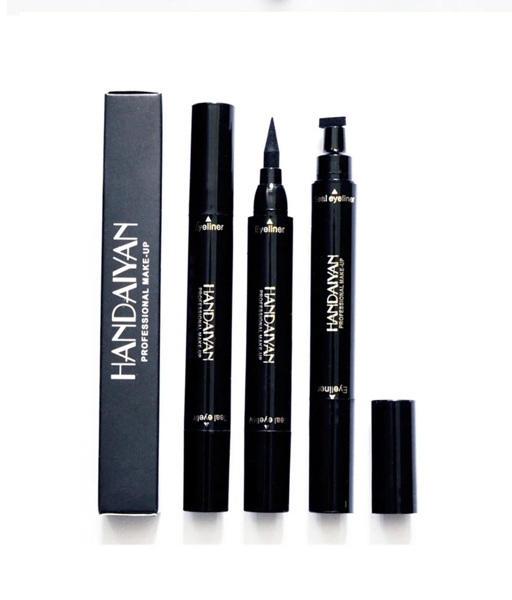 Colorful Eyeliner Stamp Triangle Dual-ended Liquid Eyeliner Waterproof Sweat-proof Quick Dry Eyeliner Makeup Seal Tool Cosmetics
