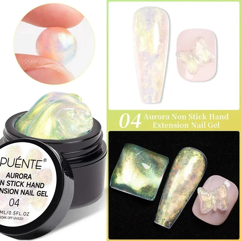 PUENTE 5ml Metallic Painting Liner Gel Polish Bright Mirror Effect Semi-Permanent UV Nail Varnish For Stunning French Nail Art