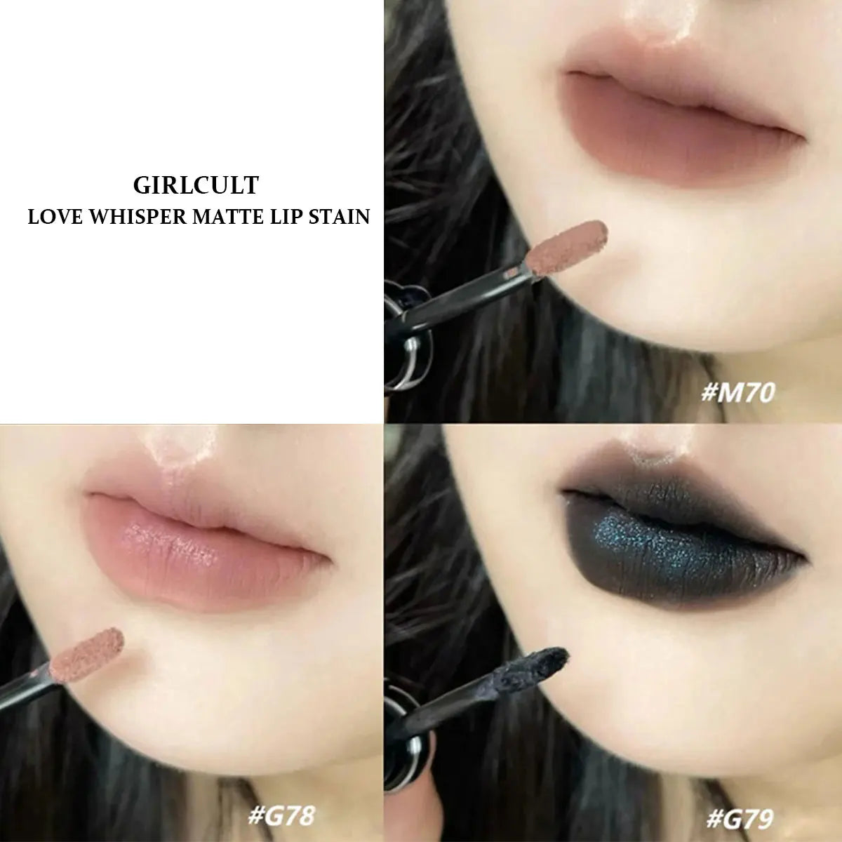 Girlcult Love Whisper Matte Lip Stain,Velvet Lip Cream,Lightweight Non-Drying,Long-Lasting Pigmentation,New Beginning,Seasonal