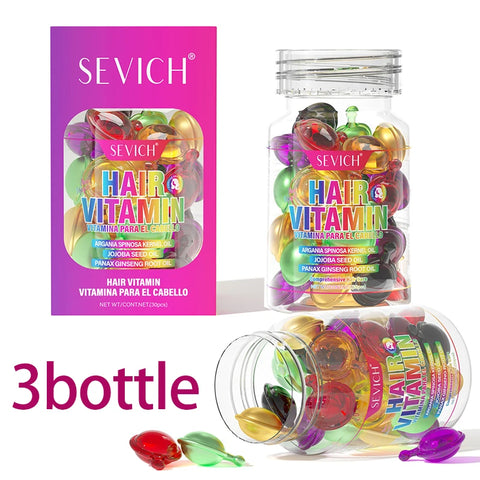 MIX Hair Vitamin Capsule Keratin Oil Fast Restore Soft Smooth Shiny Hair Care Nourish Repair Hair Damaged Splitting Treatment