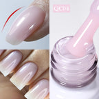 BORN PRETTY Milky White Jelly Nude Gel Nail Polish 10ml White Translucent Soak Off Gel Vernis Semi Permanent Need UV Light Cure