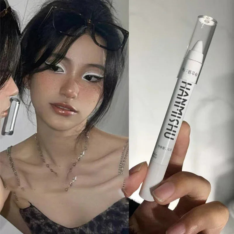 Shimmering Highlight Stick Pearlescent Matte Eyeshadow Stick Glitter White Eyeliner Lying Silkworm Pen Silver Highlighter Pen