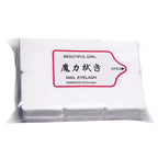 300/200/100Pcs Lint Free Cotton Pads Nail Polish Remover Pink Purple Eye Lash Glue Easy Removal Cleaning Pad for Nails Salon DIY