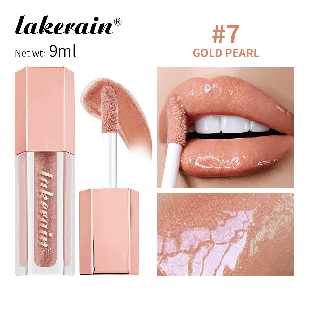NEW Glitter Gloss Universal Lip Luminizer 8 Colors Makeup Lip Gloss Non-sticky Moisturizing Plumper Long Lasting Glitter Liquid