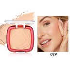 Waterproof Matte Pressed Powder Full Coverage Oil Control 24H Weightless Foundation Long Lasting Non Caking Finishing